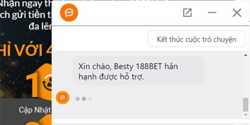 Chat trực tiếp với nhân viên CSKH của nhà cái 